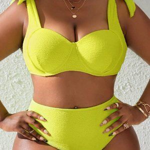 NWOT SHEIN Swim SXY Plus Size Women'S Strap Swimwear Set